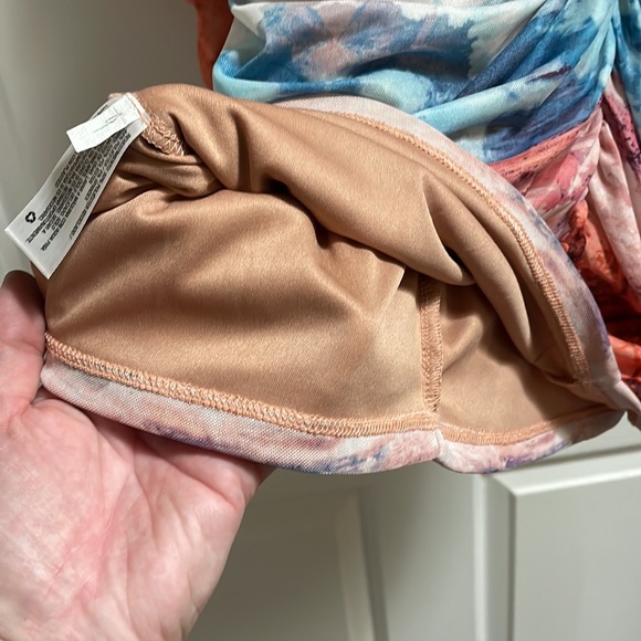 Wild Fable Multi colored Ruched Mini Dress Size L - Picture 6 of 6